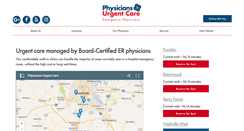 Desktop Screenshot of physiciansurgentcare.com